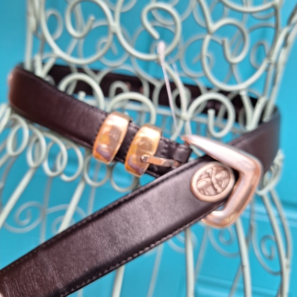 Genuine Leather GOLF Belt Mens Studded Silver Metal Buckle Golfers Logo Icon 34 - Picture 14 of 17